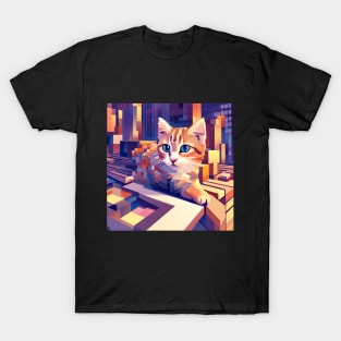 Square Pixel Kitten T-Shirt